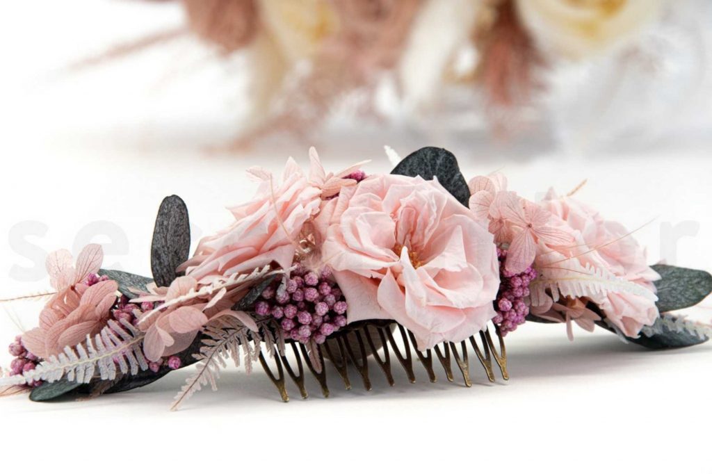 peigne fleuri mariage wedding comb